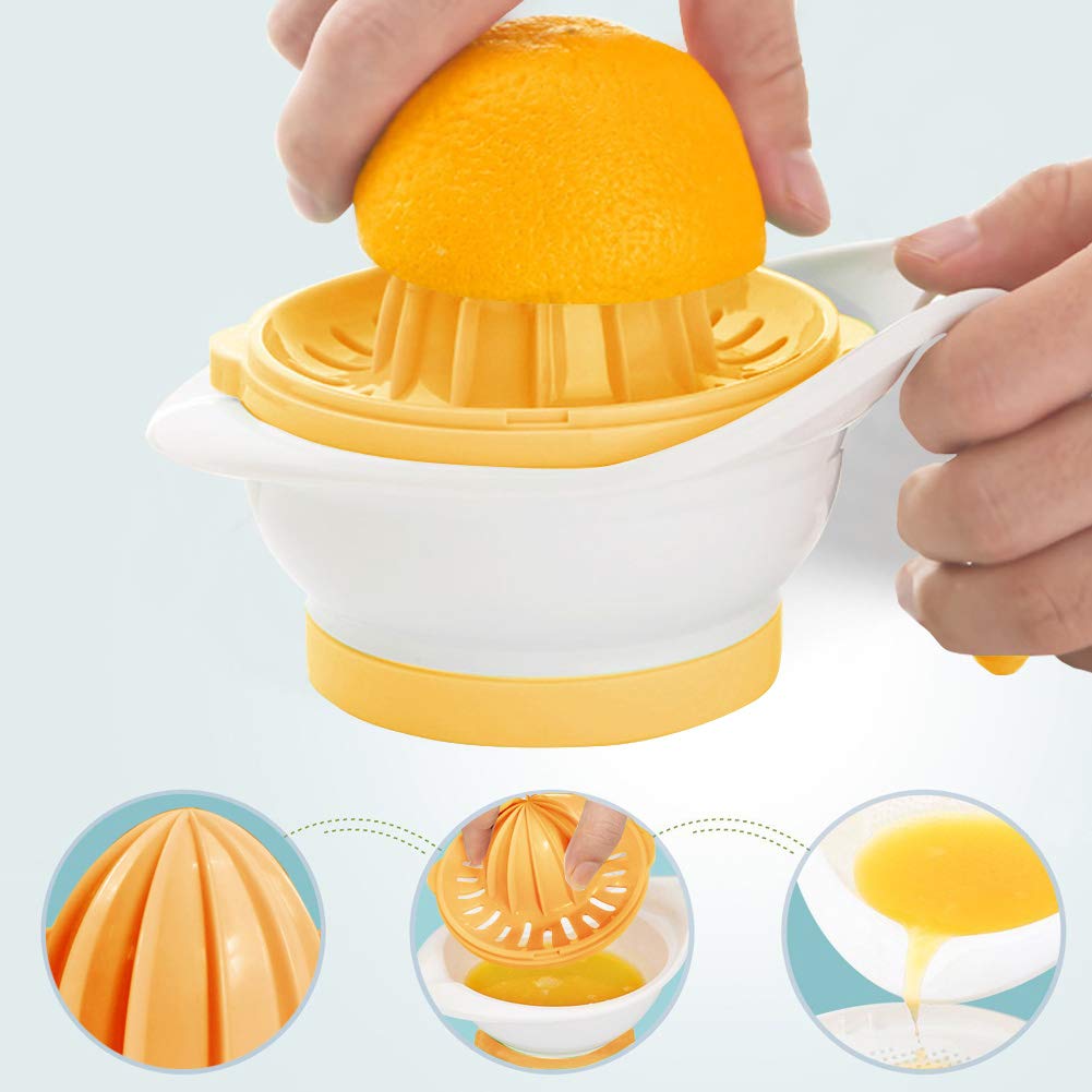 **Matyz 6-in-1 Baby Food Maker Set - BPA-Free Toddler Food Processor with Mash Bowl, Hand Masher, Citrus Juicer & Grater - Easy Homemade Baby Puree for Fruits & Vegetables - Perfect for Travel & Quick Meals (Yellow)**