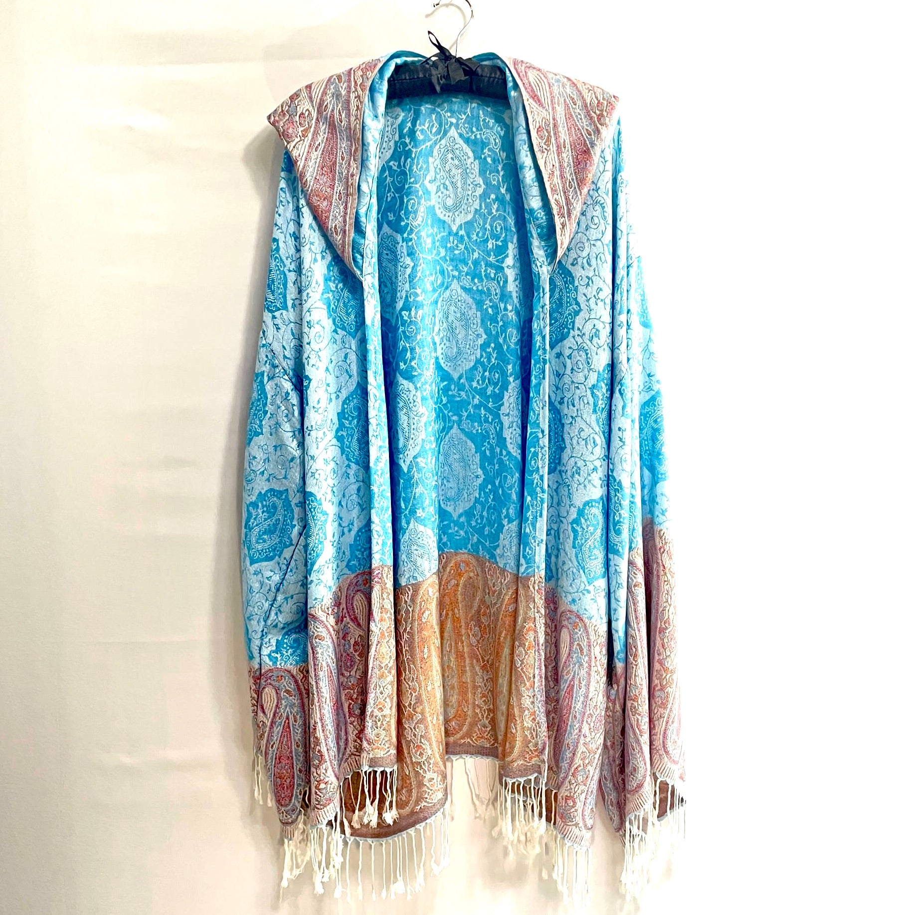 PASH ROBE Blue Clouds - Soft & Cozy Women's Bathrobe for Spa, Lounge & Home Relaxation