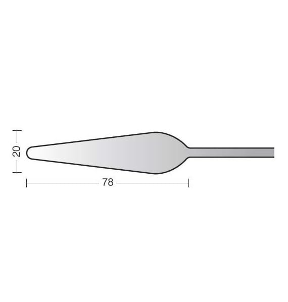 Holbein 1066 Series Steel Painting Knives - No. 14 - Professional Artist Palette Knife for Oil & Acrylic Painting - Perfect for Canvas Art, Texture Creation & Mixing Colors