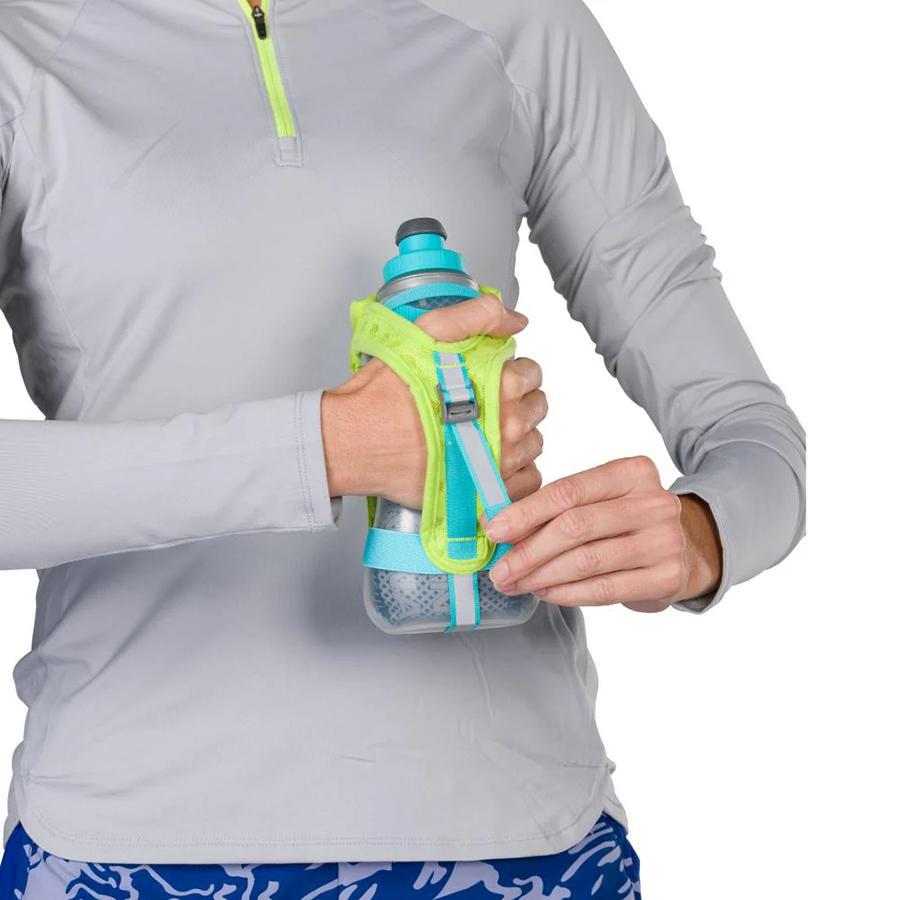QuickSqueeze Plus 18oz Insulated Handheld Water Bottle - Leakproof & Durable for Gym, Hiking, Travel & Outdoor Activities
