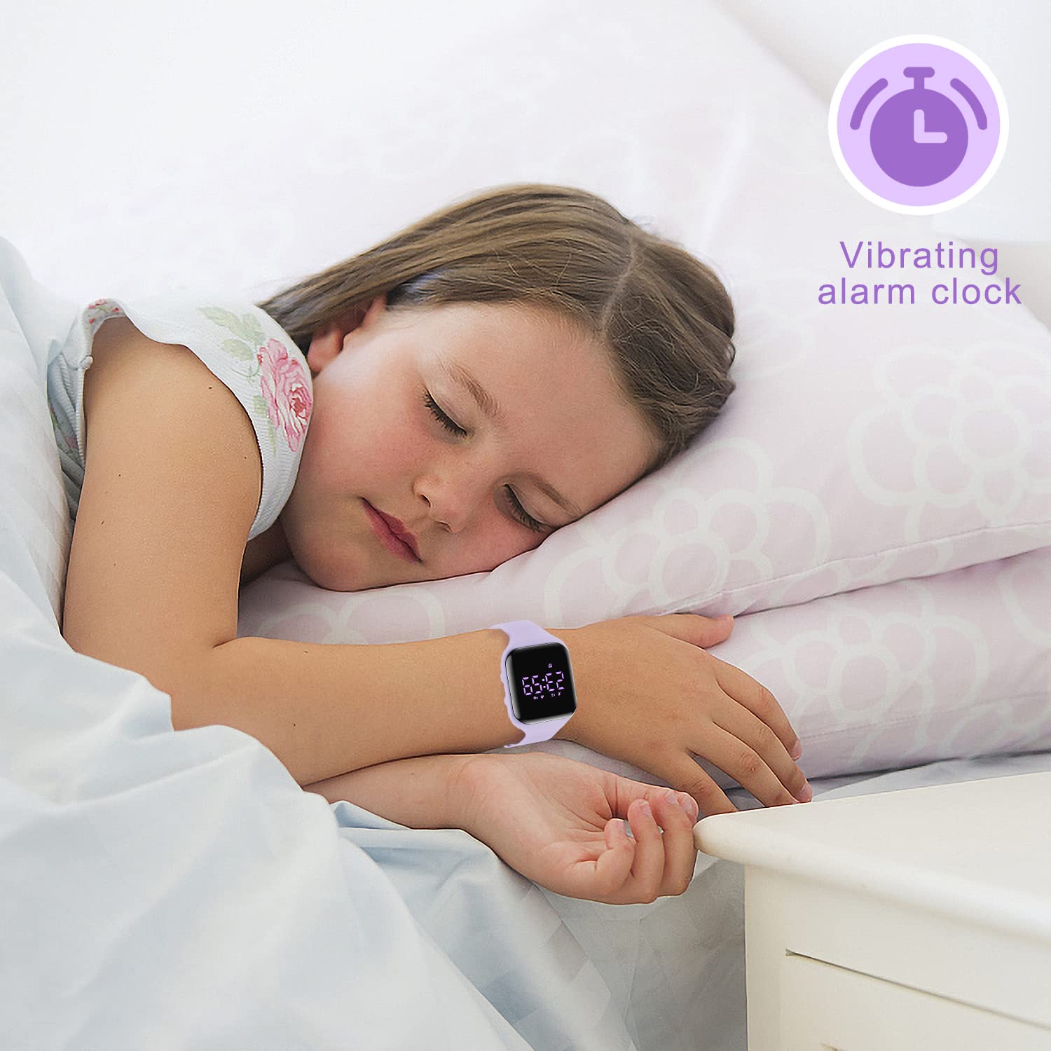 Kids Digital Watch for Boys & Girls Ages 5-12 - Waterproof Fitness Tracker with Alarm, Stopwatch & Step Counter - No App Needed - Perfect Sports Watch for Active Kids & Teens - Great Gift for Birthdays & Outdoor Activities