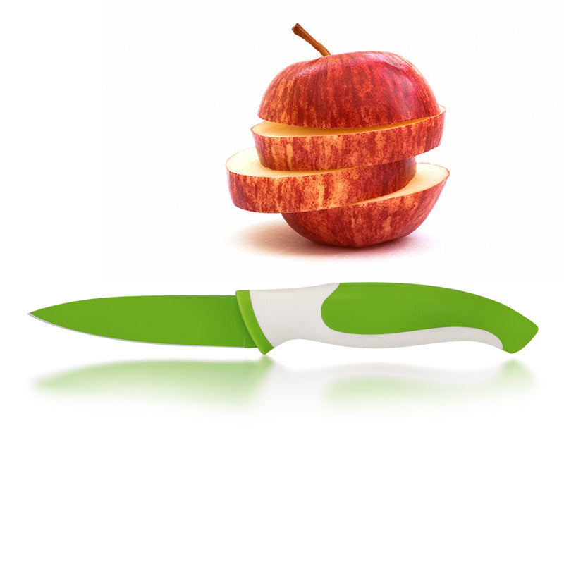 BarConic® 3.5 Inch Paring Knife - Sharp Green Kitchen Knife for Peeling, Slicing & Precision Cutting | Perfect for Fruits, Vegetables & Small Food Prep