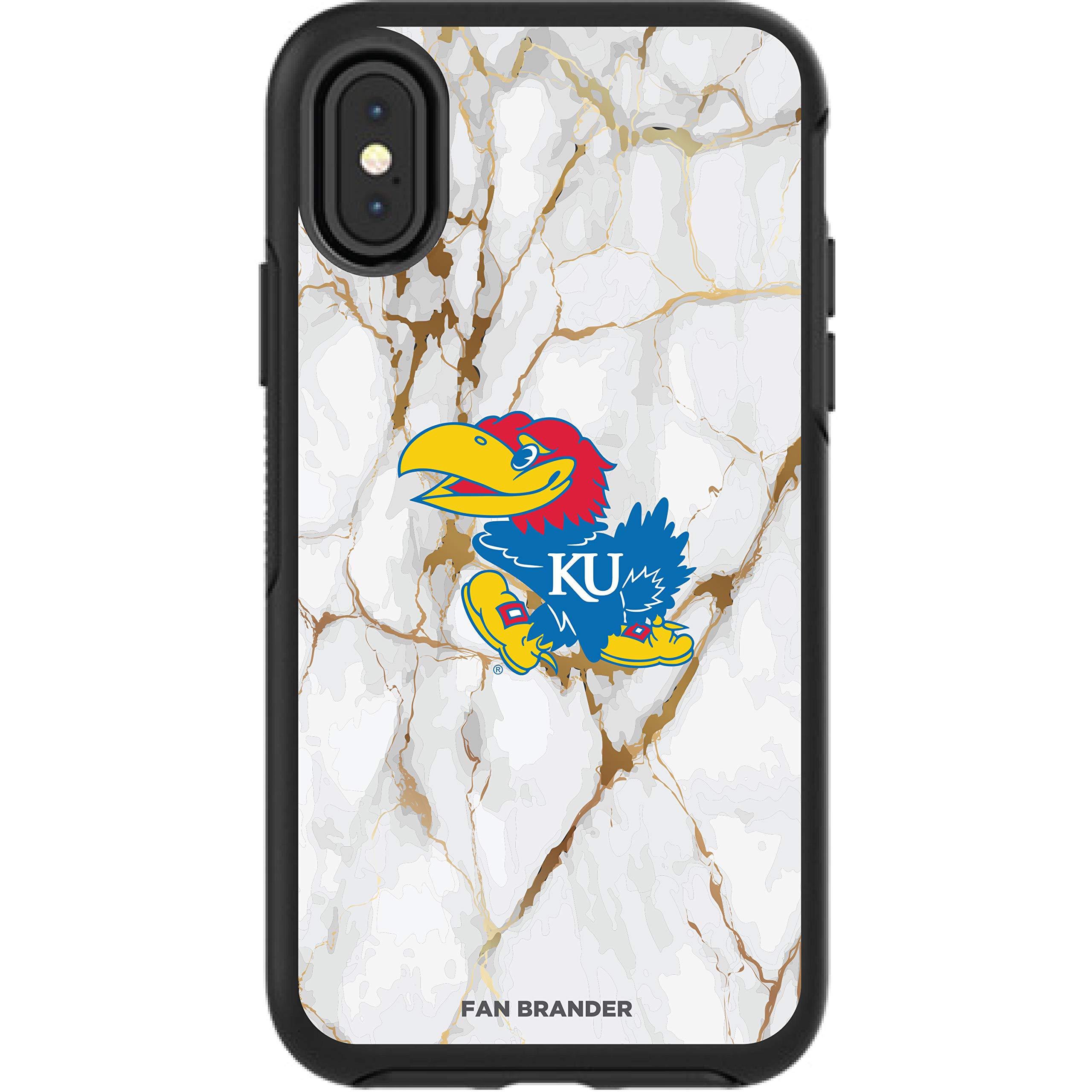 NCAA OtterBox Symmetry Phone Case Compatible with Apple iPhone - White Marble Design | Durable Protection for College Sports Fans | Perfect for School, Games & Everyday Use