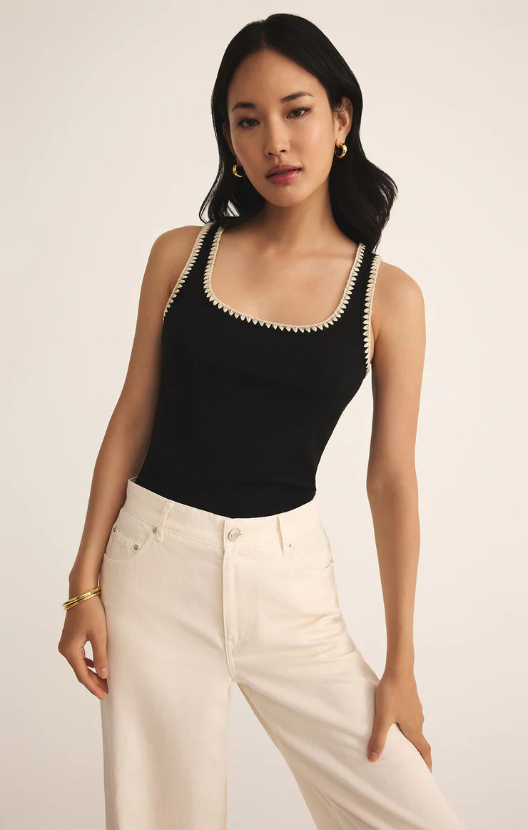 Jaidynn Ribbed Tank Top for Women - Soft Stretch Comfort Fit Casual & Layering - Perfect for Summer, Gym, and Everyday Wear