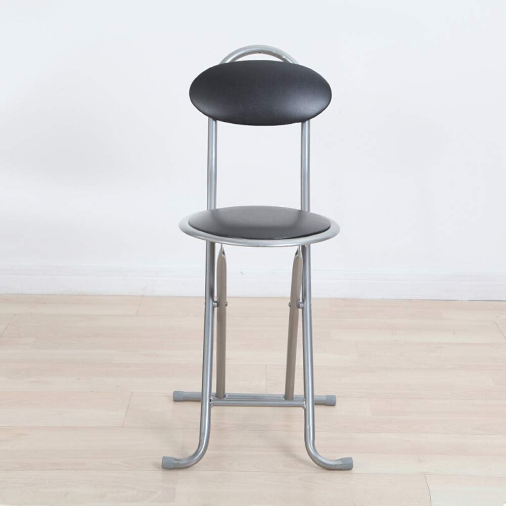 Comfortable Folding Stool with Cushioned Seat & Back Support - Lightweight Portable Camping Chair for Outdoor, Picnic, Beach, and Home Use