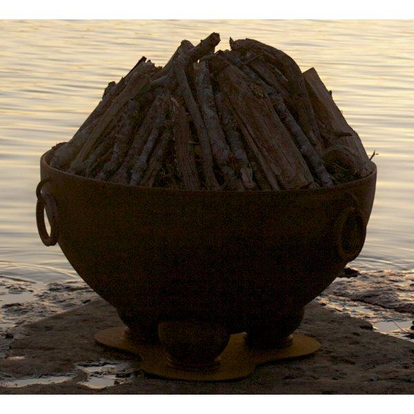 Nepal Fire Pit - Handcrafted Outdoor Fire Pit for Patio, Garden, and Backyard - Perfect for Camping, BBQ, and Relaxing Evenings