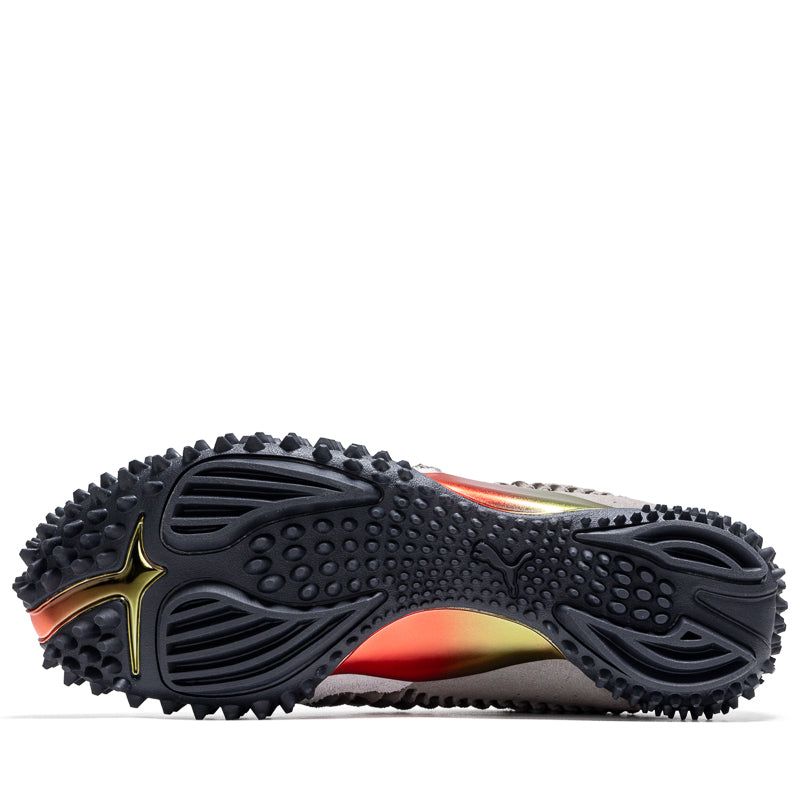 Aries x Puma Mostro Craft Sneakers - Ecru/Mouse Gray Colorway - Stylish Retro Running Shoes for Men & Women | Perfect for Casual Wear, Gym & Street Fashion