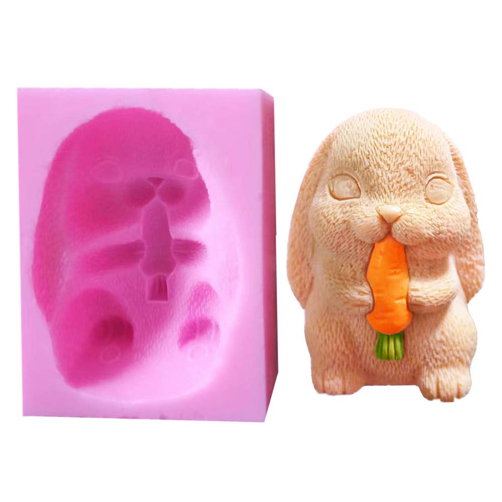 QTMY Easter Bunny Carrot Silicone Molds for Resin, Chocolate, Candy Making - Perfect for Easter Decorations, DIY Crafts & Holiday Baking