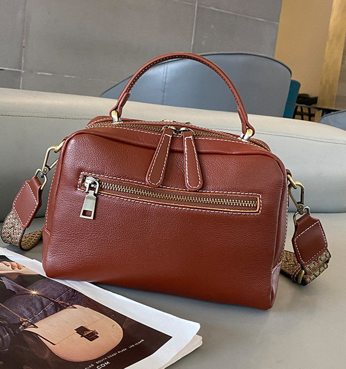 Stylish & Functional Leather Handbag for Women - Durable Crossbody Purse with Multiple Pockets - Perfect for Work, Travel & Everyday Use