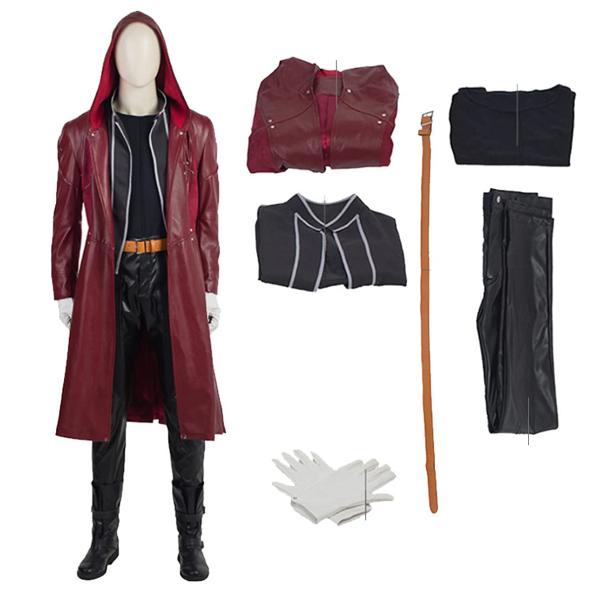 Edward Elric Full Cosplay Costume - Anime Trench Coat Uniform Suit for Halloween & Conventions | Perfect for Men's Anime Cosplay Events & Themed Parties