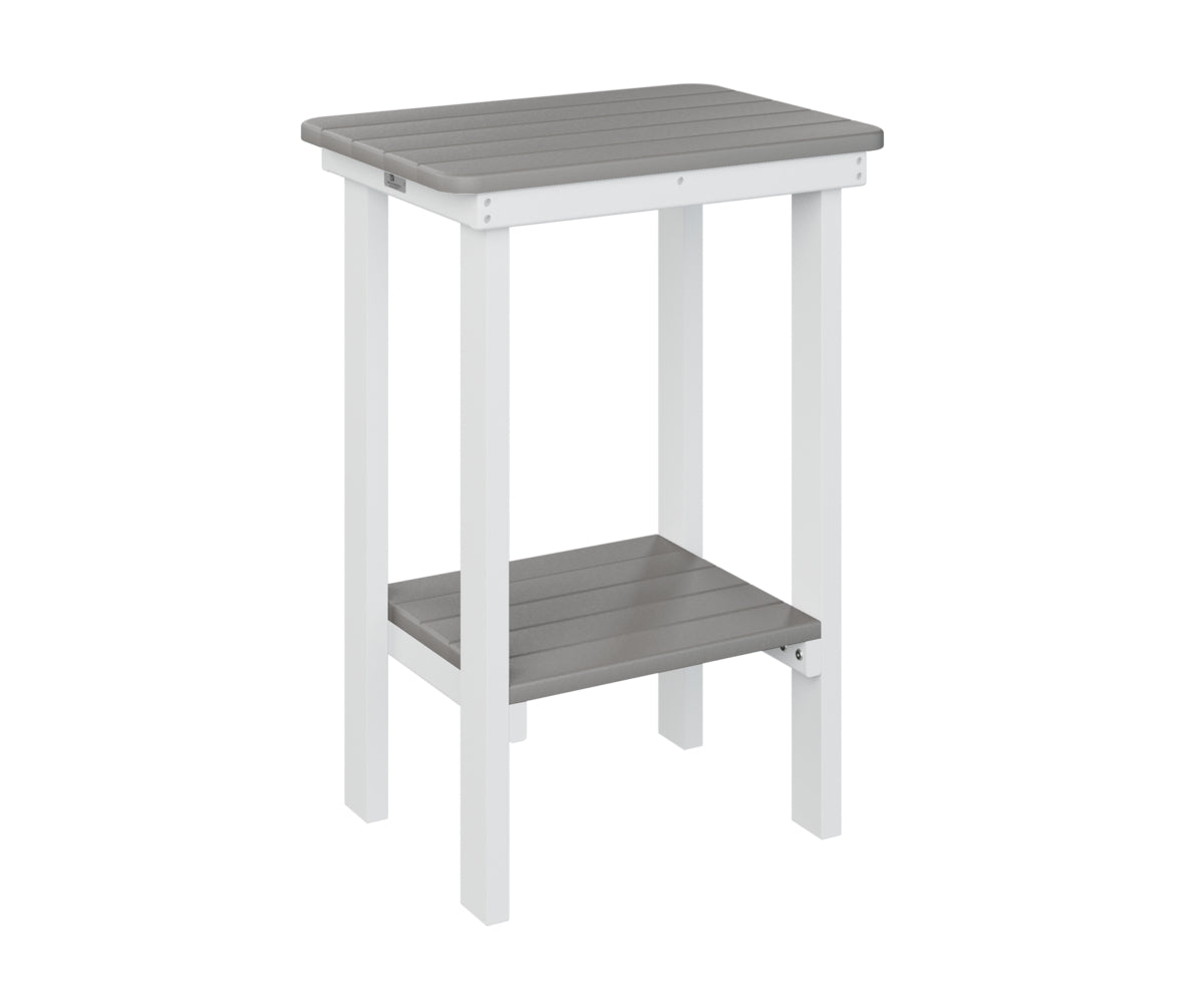 Berlin Gardens Rectangle End Table - Counter Height Bar Table for Patio, Deck, and Outdoor Living Spaces
