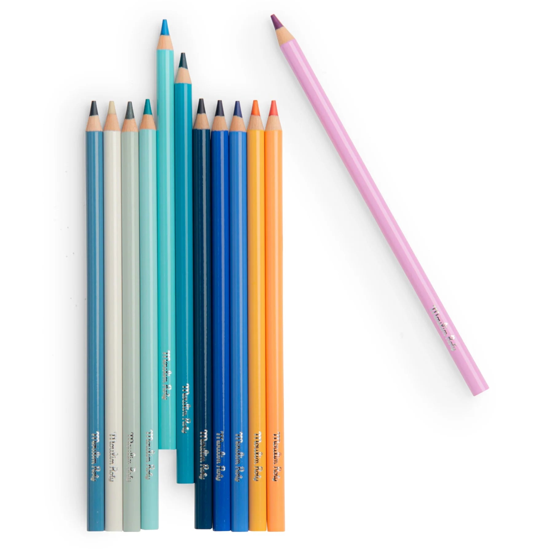 12 Vibrant Sky Colored Pencils - Premium Artist Drawing Set for Sketching, Coloring & Art Projects - Perfect for Kids, Students & Professional Artists