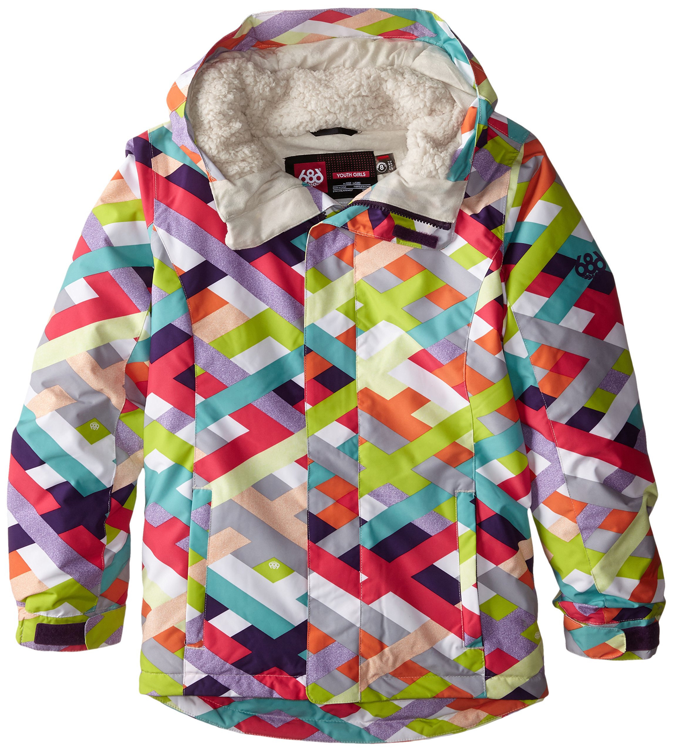 686 Girl's Flora Insulated Winter Jacket - Waterproof & Warm Snow Jacket for Girls - Outdoor Activities, Skiing, Snowboarding & Cold Weather Protection