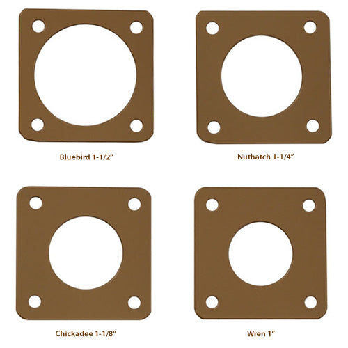 Handmade Wooden Bird House Portals in Tan - Perfect for Garden, Patio, and Backyard Bird Watching | Attracts Wild Birds & Enhances Outdoor Decor
