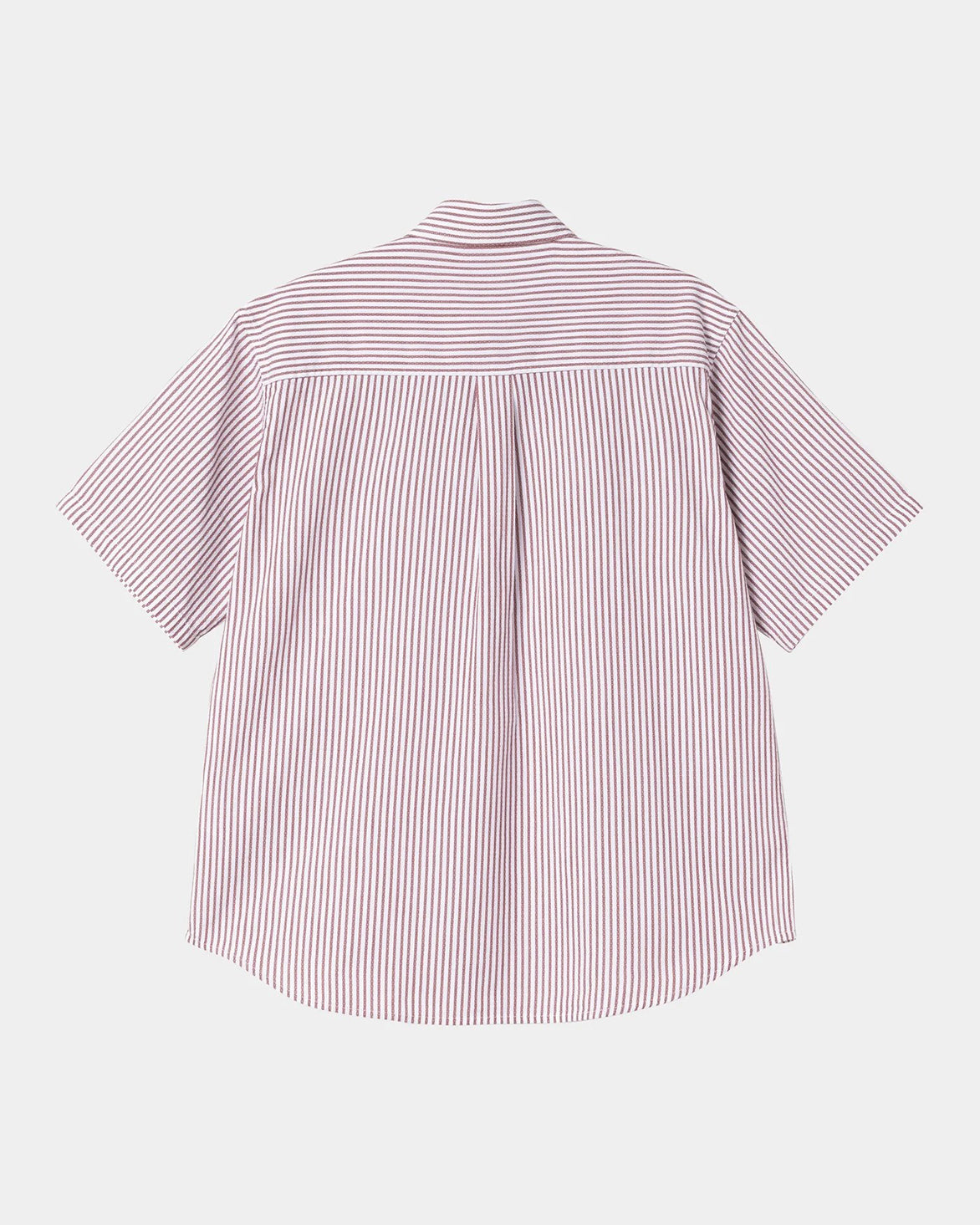 PHELPS Men's Striped Button-Down Shirt in Mulberry - Casual Office Wear & Weekend Outfits