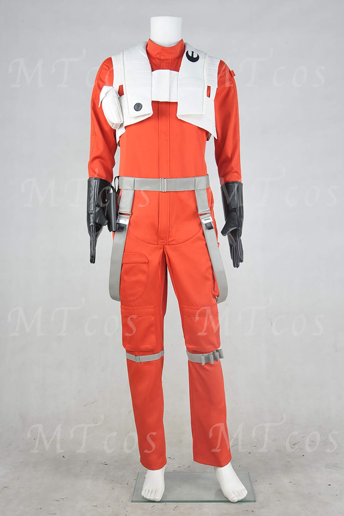 Poe Dameron Deluxe Orange Jumpsuit Costume - The Force Awakens Star Wars Cosplay Outfit for Halloween, Comic Con & Movie Parties