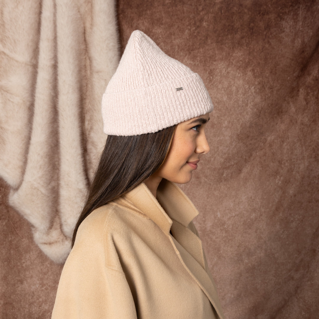 Luxury Frances Cashmere Beanie - Soft Winter Hat for Women & Men - Warm Knit Beanie for Cold Weather - Perfect for Skiing, Hiking & Outdoor Activities