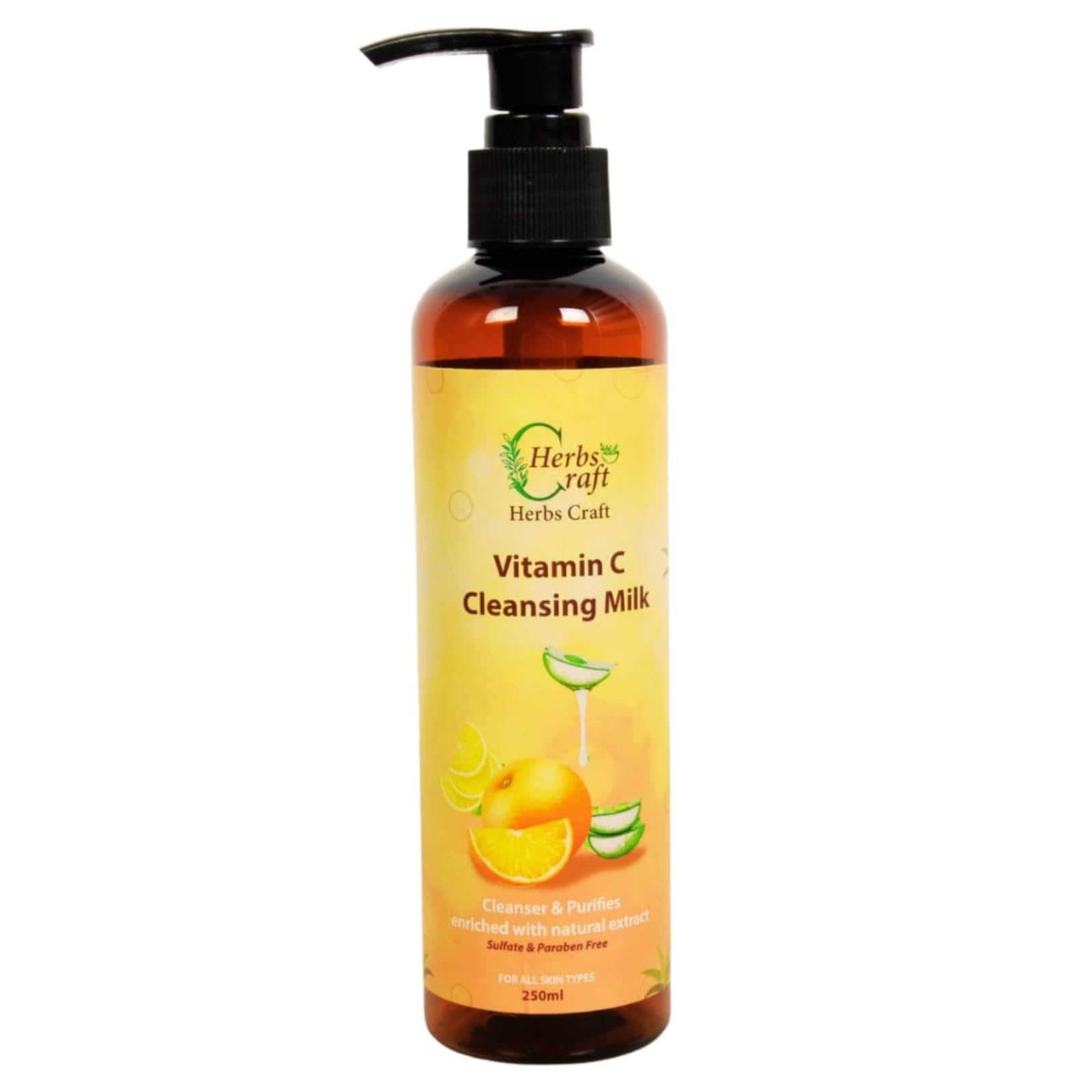 **Herbs Craft Herbal Ayurvedic Absorbent, Non-Greasy Cleansing Milk & Cream for Women – Gentle Face Wash & Makeup Remover for Daily Skincare Routine**    *(Note: 