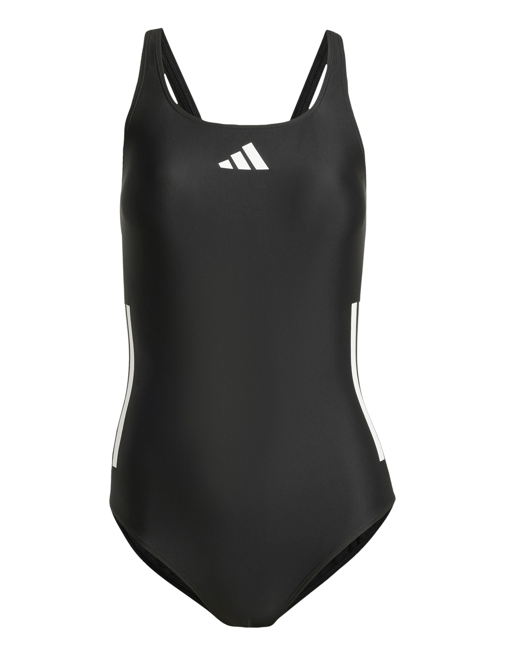 Adidas 3 Stripes C Back Swimsuit for Women - Black & White Two-Tone Design - Perfect for Beach, Pool & Summer Vacations