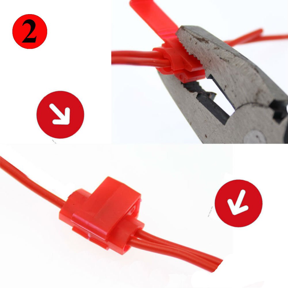 AKOAK 50 Pack 12-10 Gauge Yellow Solderless Quick Splice Wire Connectors - Electrical Tap Connectors for Automotive, Marine, and Home Wiring Applications