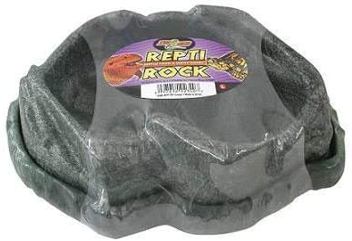 Zoo Med Repti Rock Large Reptile Food & Water Dish Combo Pack - 6 Pack for Terrariums, Habitats & Pet Enclosures - Ideal for Lizards, Snakes & Turtles