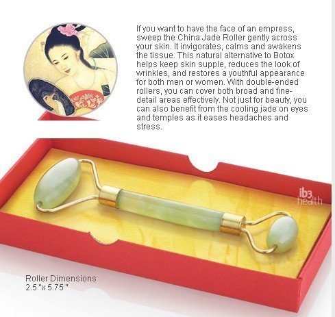 Premium Dual-Sided Jade Roller Facial Massager - 100% Natural Grade-A Jade Stone for Face & Neck Slimming, Anti-Aging Skincare Tool - Perfect for Morning Routine & Nighttime Relaxation