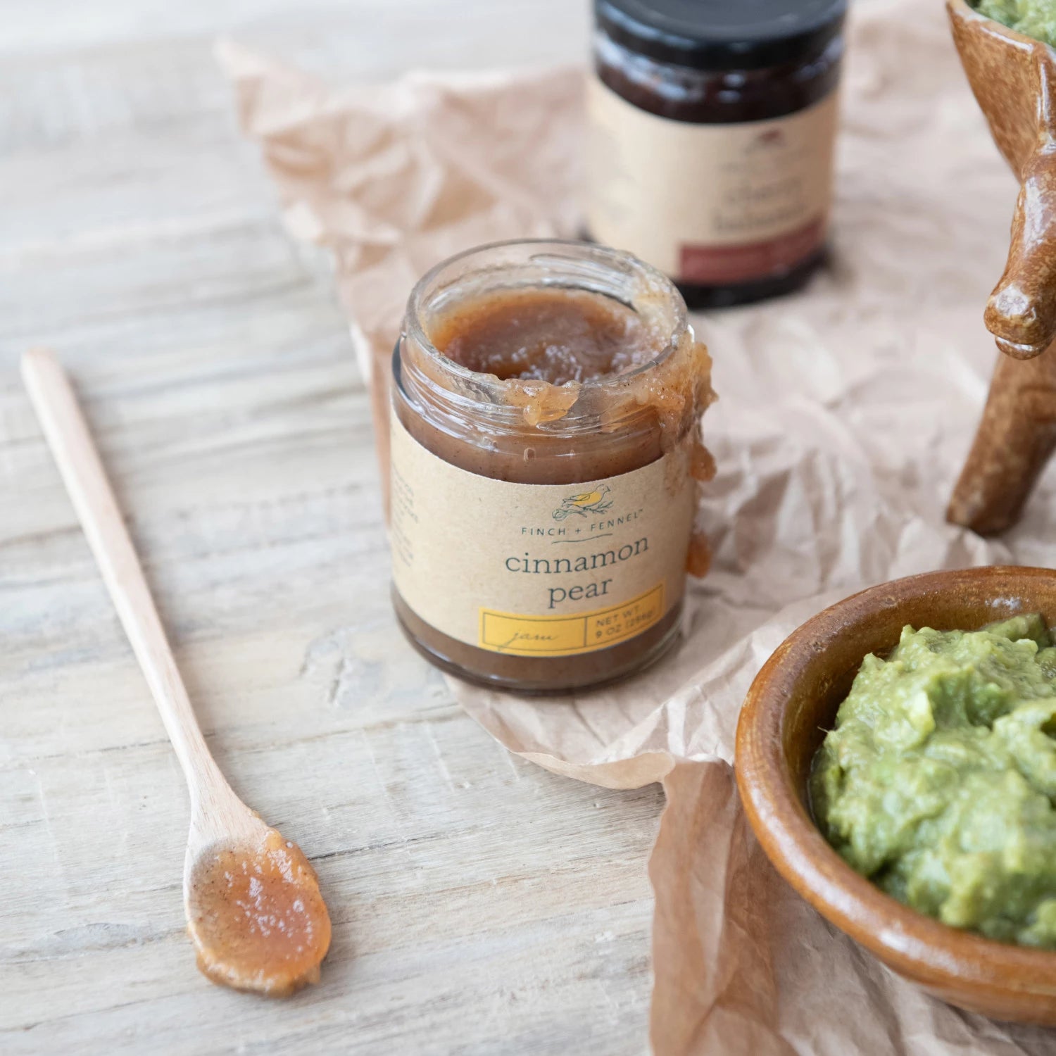 Delicious Homemade Cinnamon Pear Jam - Sweet & Spicy Fruit Preserve Spread for Toast, Desserts & Gift Giving - All Natural Artisan Jam Made in USA