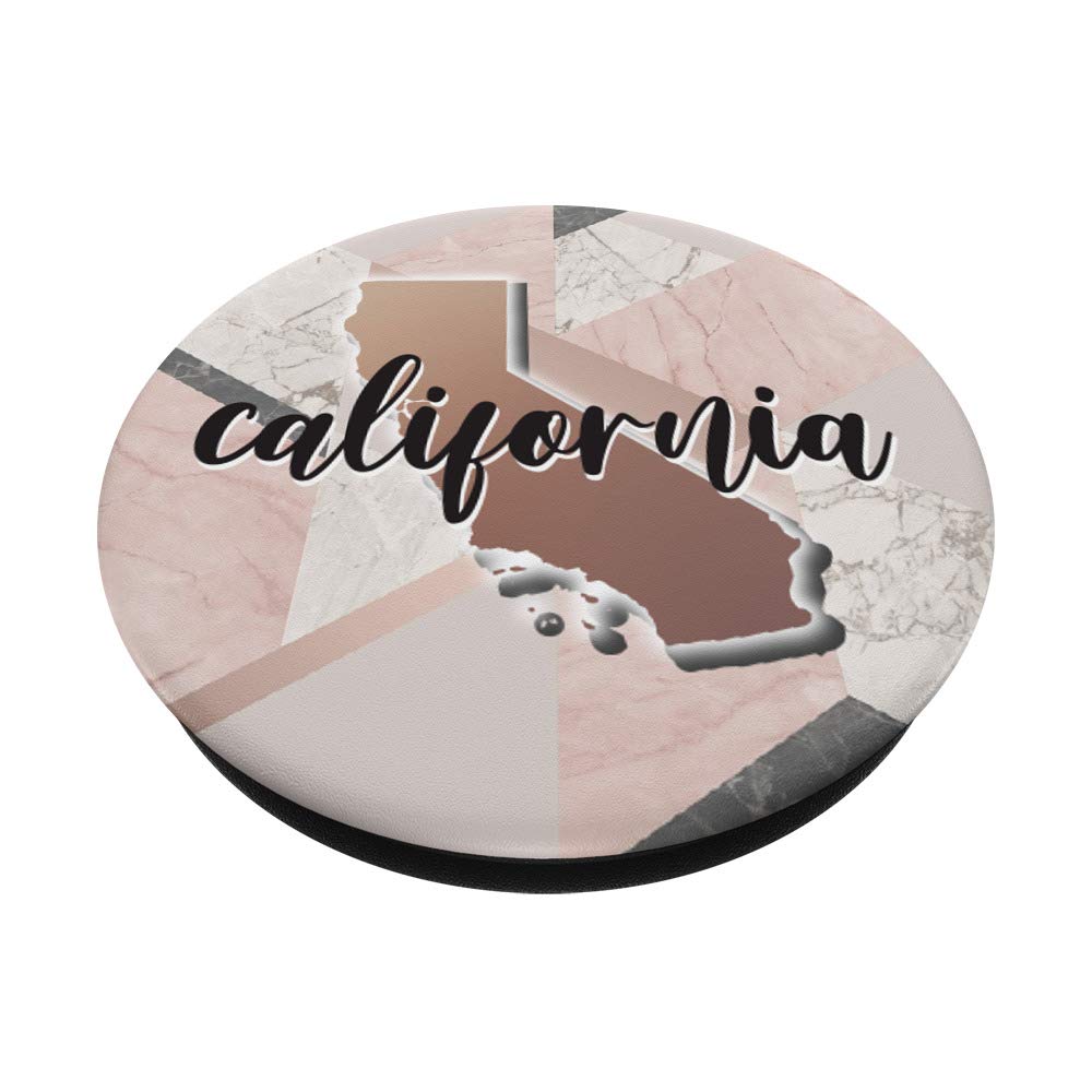 Stylish California Home State Rose Gold Marble Design Phone Case - Perfect for iPhone & Android Protection | Ideal for Travel, Work & Everyday Use