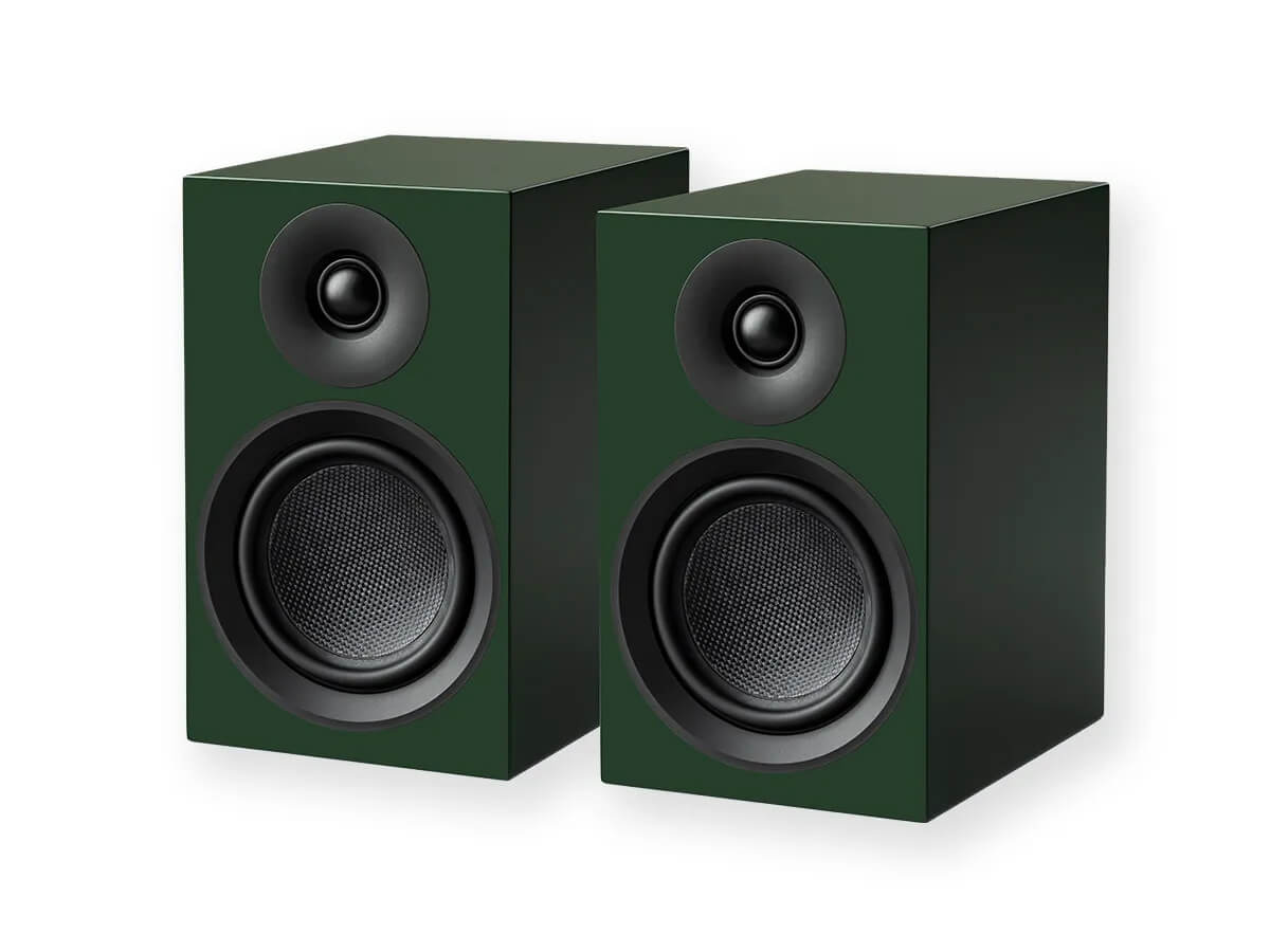 Pro-Ject Speaker Box 5 E Carbon Bookshelf Speakers (Pair) - High-End Audiophile Sound for Home Theater & Music Listening