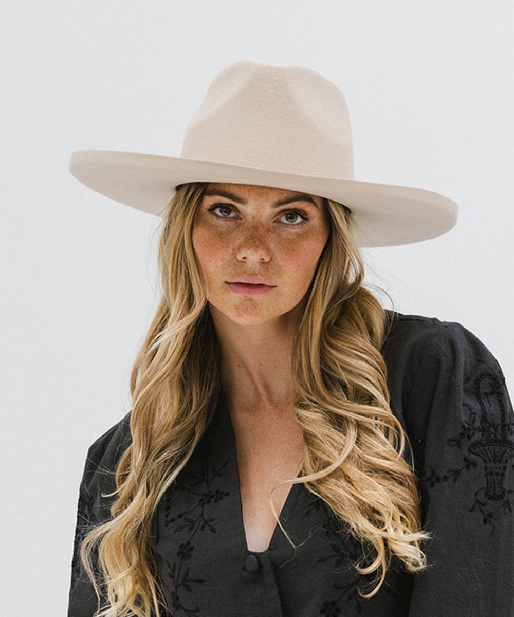 Amelia Pencil Brim Fedora Hat for Women - Stylish Wide Brim Sun Hat for Outdoor, Beach, and Summer Fashion