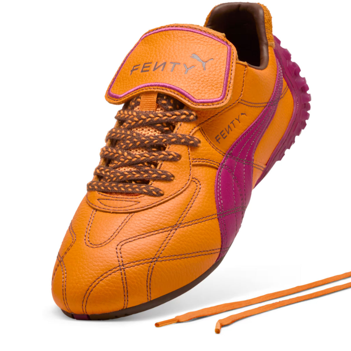 FENTY Avanti LS Stitched Sneakers in Pumpkin Pie Pinktastic - Women's Fashion Running Shoes for Casual Wear & Gym Workouts