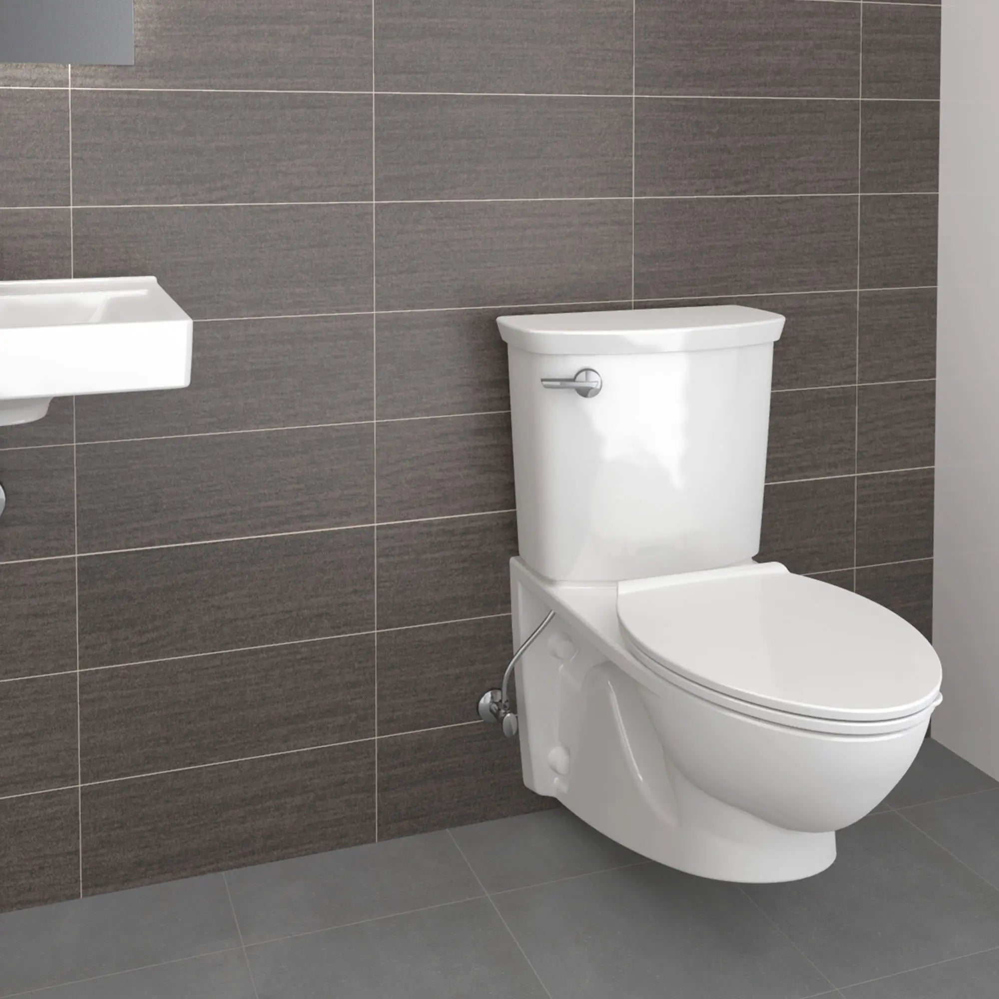Glenwall® VorMax® 1.28 GPF/4.8 LPF Back Outlet Elongated Wall-Mounted Toilet with EverClean® Technology - Perfect for Modern Bathrooms and Small Spaces