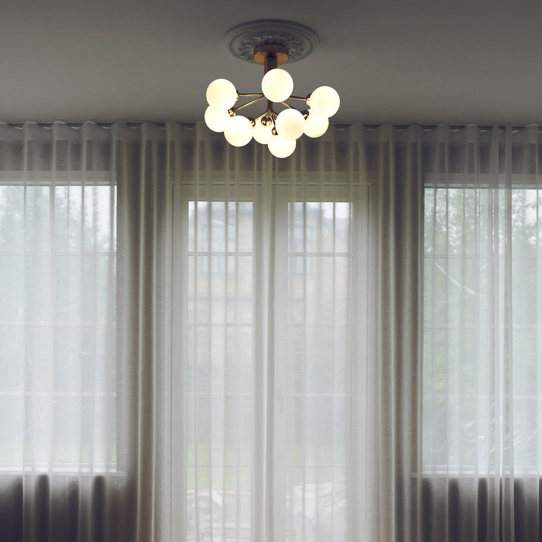 Apiales 9-Inch Modern Ceiling Light Fixture - Energy Efficient LED Flush Mount for Bedroom, Living Room & Kitchen Lighting