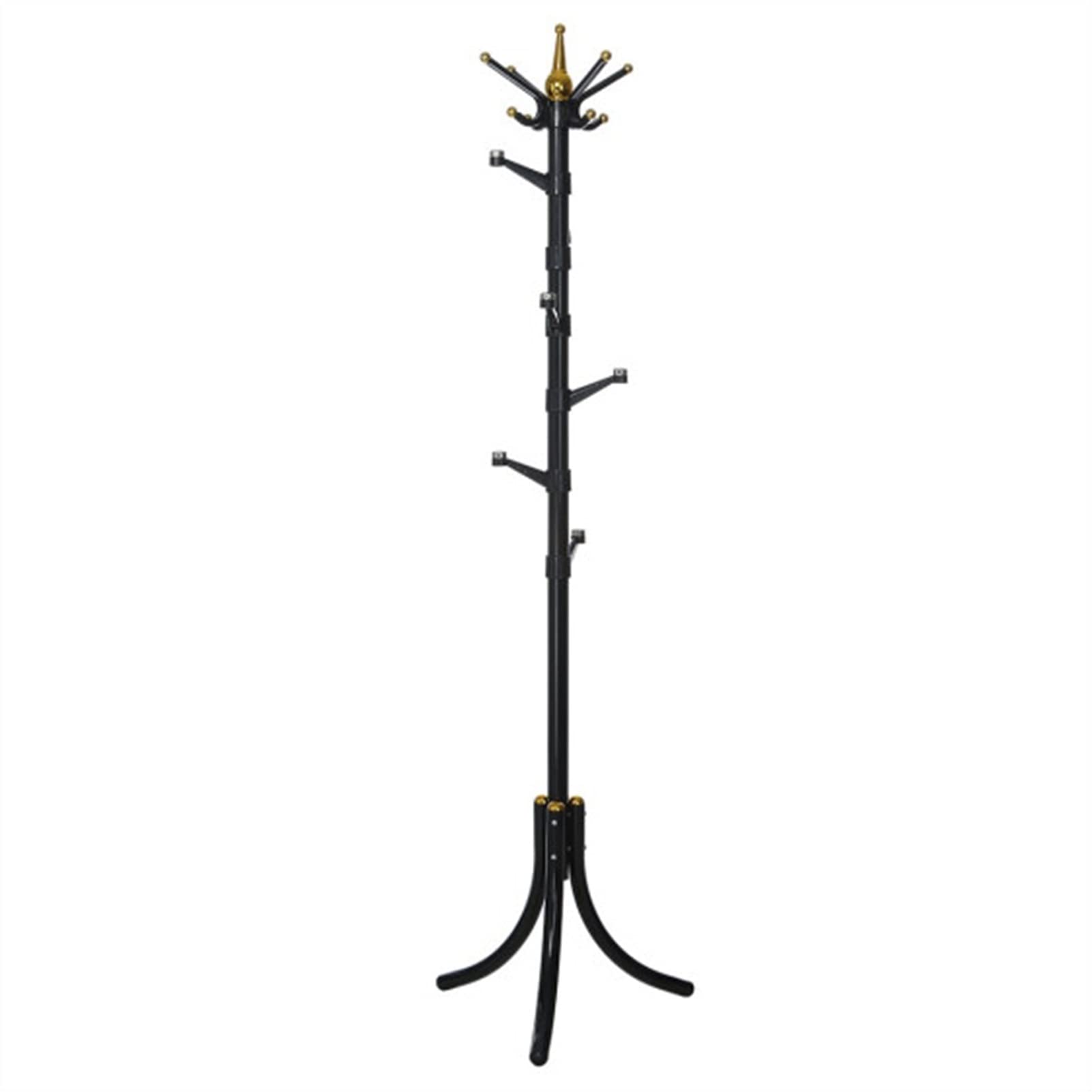 SOKUMI 14-Hook Rotating Coat Rack - Heavy Duty Entryway Organizer for Jackets, Purses, Hats & Scarves | Space Saving Wall Mounted Hall Tree for Bedroom, Closet & Mudroom Organization