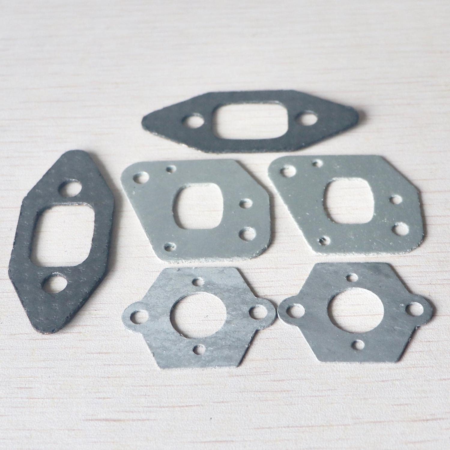 2 Sets Chainsaw Intake Manifold & Carburetor Muffler Gasket Kit - Compatible with Partner 350 351 P350 Replacement Parts - Perfect for Chainsaw Maintenance & Repair in Forestry Work