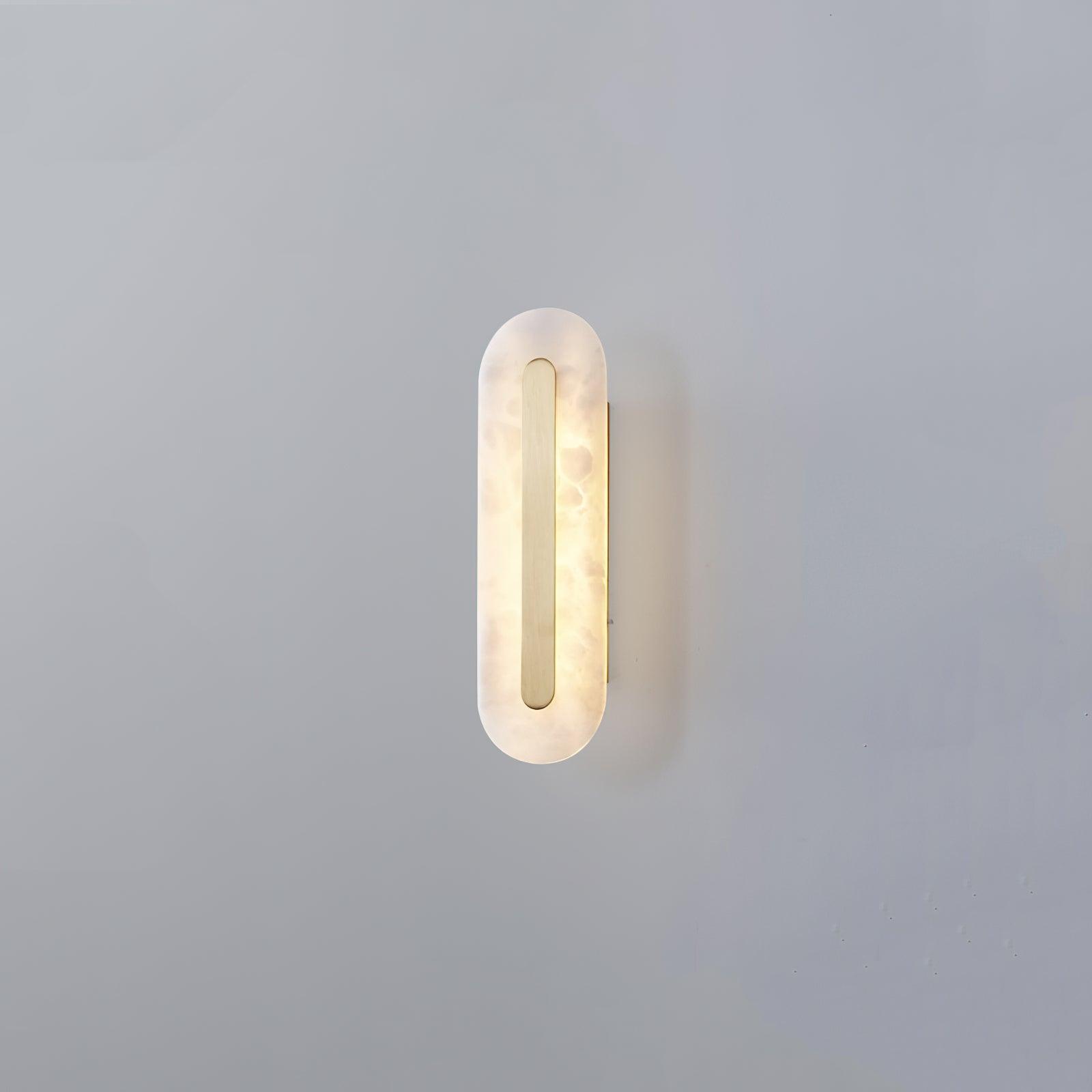 Modern Alabaster Rounded Wall Light Fixture - Elegant White Dome Sconce for Bedroom, Hallway & Living Room Lighting