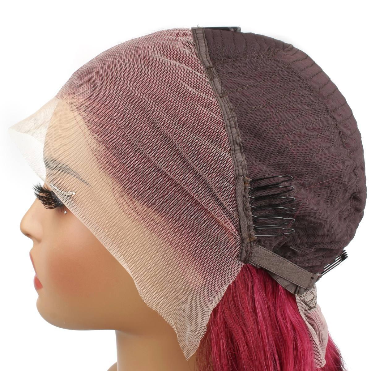 Cherry Red 13x4 Transparent Lace Front Wig - Body Wave Human Hair Wig for Women | Perfect for Cosplay, Halloween, Parties & Daily Wear