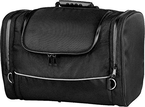 Motorcycle Nylon Sissy Bar Bag - Waterproof Travel Backpack with Reflective Strips for Road Trips & Commuting
