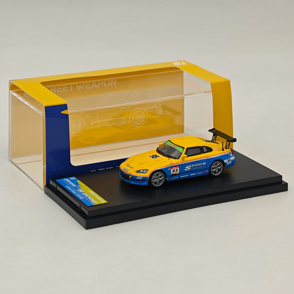 1:64 Scale Honda S2000 SPOON Limited Edition Diecast Model Car (500 Pieces) - Collectible Street Weapon Series - Perfect for Display, Racing Enthusiasts & Diecast Collectors