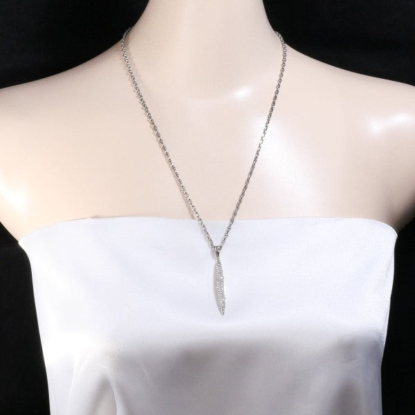 18K White Gold Diamond Necklace for Women - Elegant & Timeless Jewelry Gift for Anniversary, Wedding, Valentine's Day