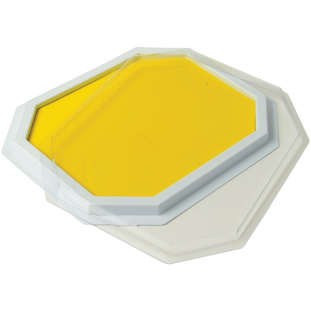 Washable Yellow Ink Stamp Pad for Kids - Art & Craft Activities