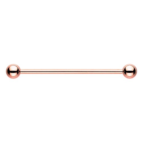 WildKlass 14g Rose Gold Cartilage Earring - Industrial Barbell Piercing Jewelry for Women | Perfect for Everyday Wear, Parties & Special Occasions