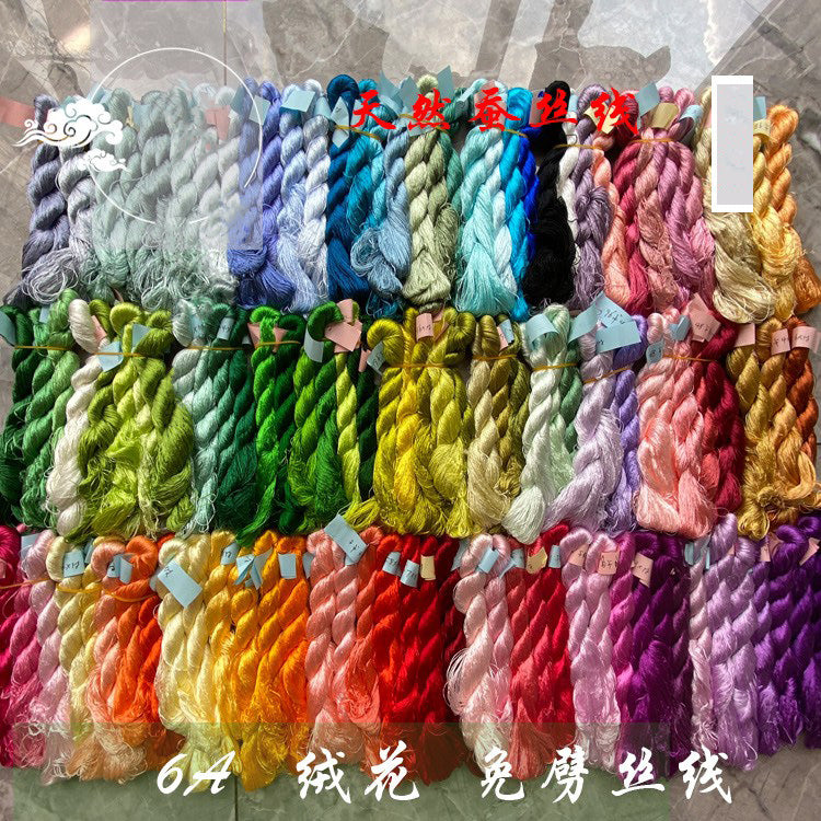 400m Pure Mulberry Silk Thread for Embroidery - Untwisted Monofilament (400m x 190) - Perfect for Hand Embroidery, Needlework & DIY Craft Projects