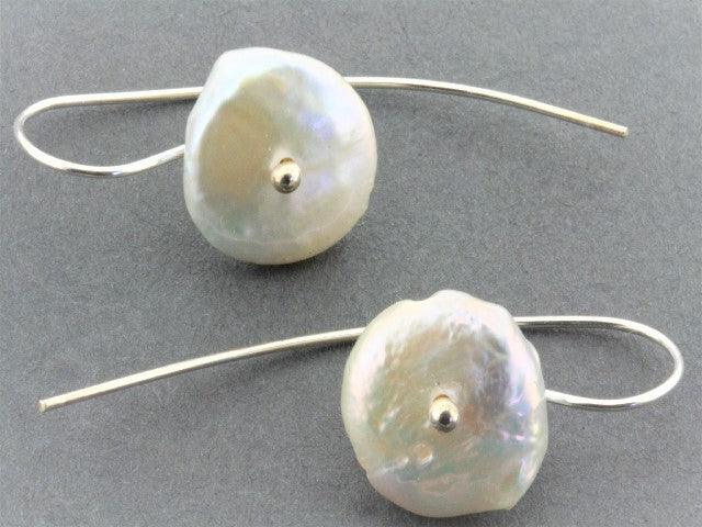 Pearl Button Earrings for Women - Elegant Stud Earrings with Pearl Accents - Perfect for Weddings, Parties & Everyday Wear