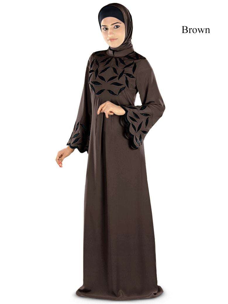 Elegant Mahreen Abaya - Modest Islamic Dress for Women - Perfect for Prayer, Eid, and Special Occasions