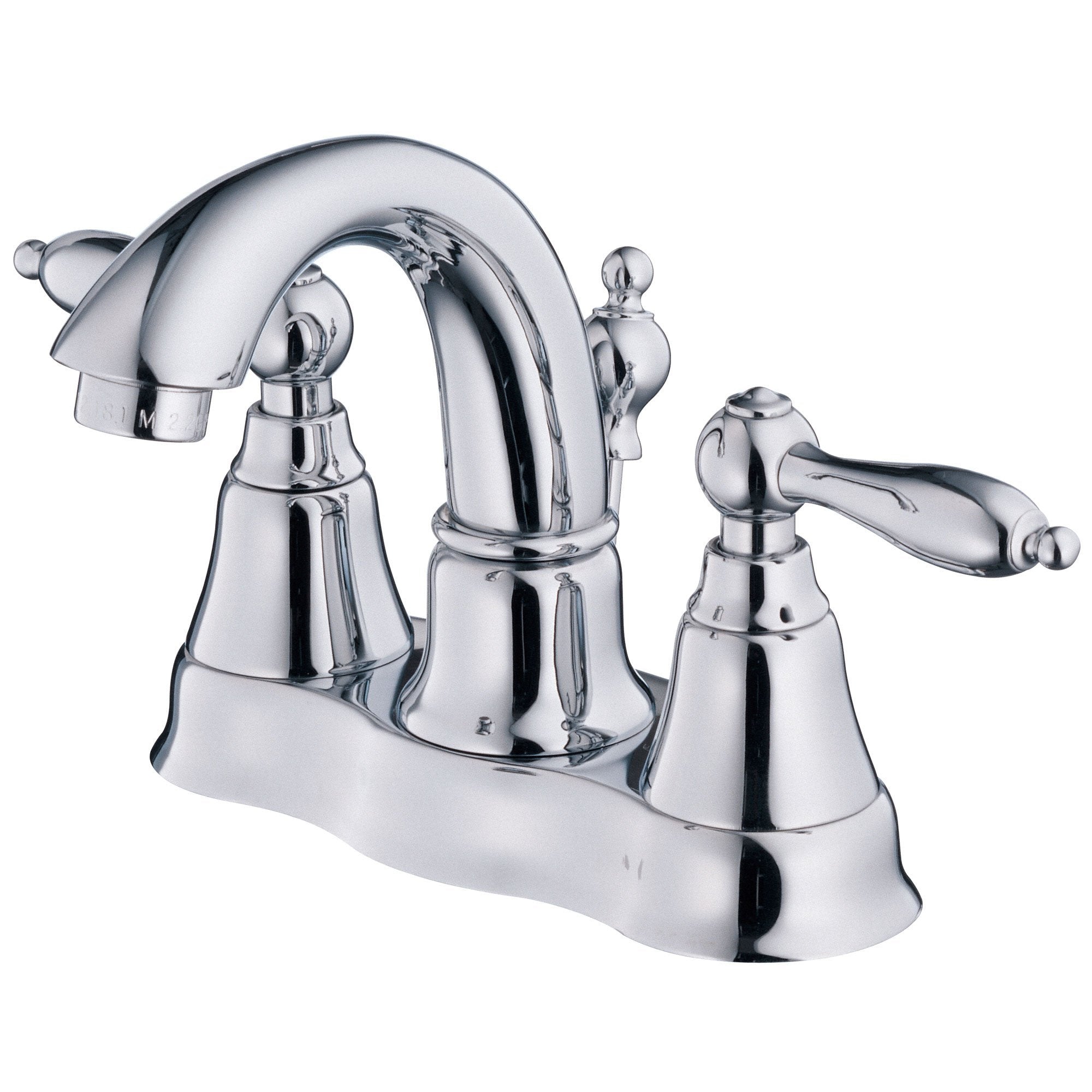 Danze Fairmont Chrome Two Handle Centerset Bathroom Faucet with Drain - Modern Bathroom Sink Faucet for Vanity & Powder Room Installation