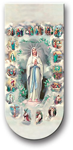 Religious Magnetic Bookmarks - Mysteries of The Rosary for Bible Study, Prayer & Meditation | Perfect Catholic Gifts for Women & Men