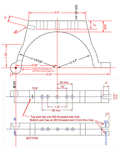 105mm Hinged Mounting Ring Set (R105SET) - Heavy Duty Camera Mount for DSLR & Mirrorless - Perfect for Photography, Videography & Studio Equipment Installation