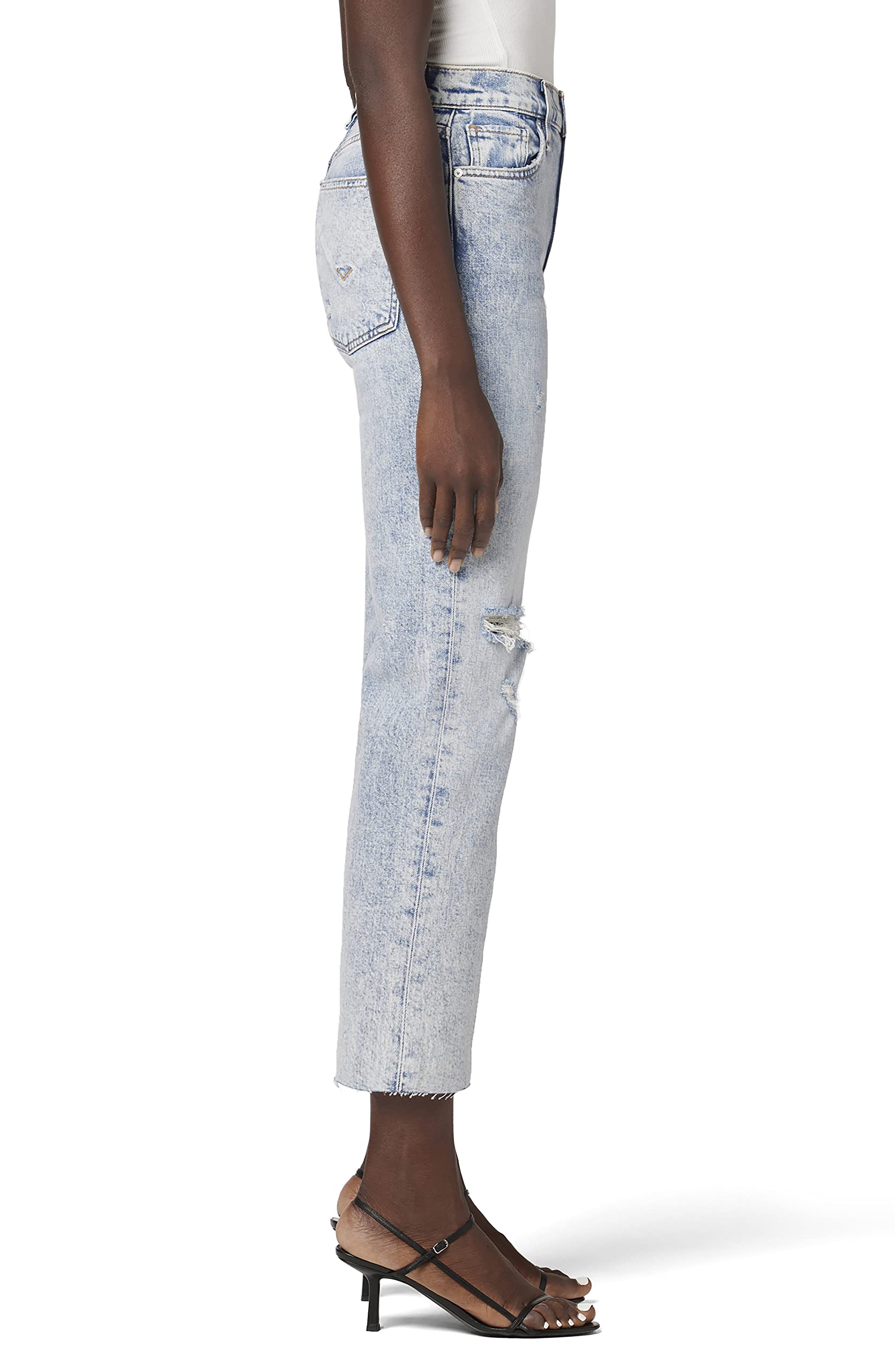 HUDSON Women's Remi High Rise Straight Leg Cropped Jeans - Slimming Denim Pants for Casual Wear, Office & Weekend Outfits