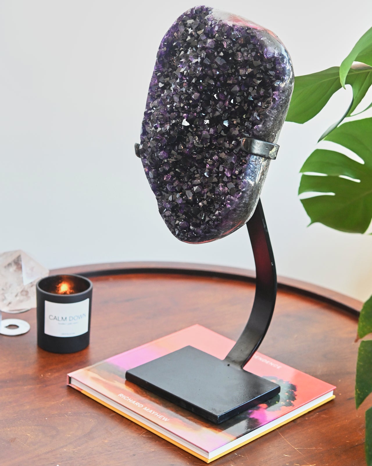 20lb Natural Amethyst Crystal Cluster - Large Uruguay Geode for Home Decor, Meditation & Healing - Perfect for Living Room, Office or Spiritual Space